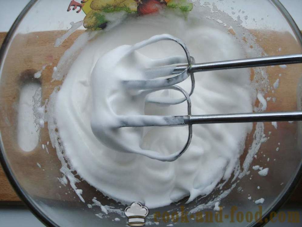 Citroen meringue met noten in de oven - hoe de meringue in het huis te koken, stap voor stap recept foto's