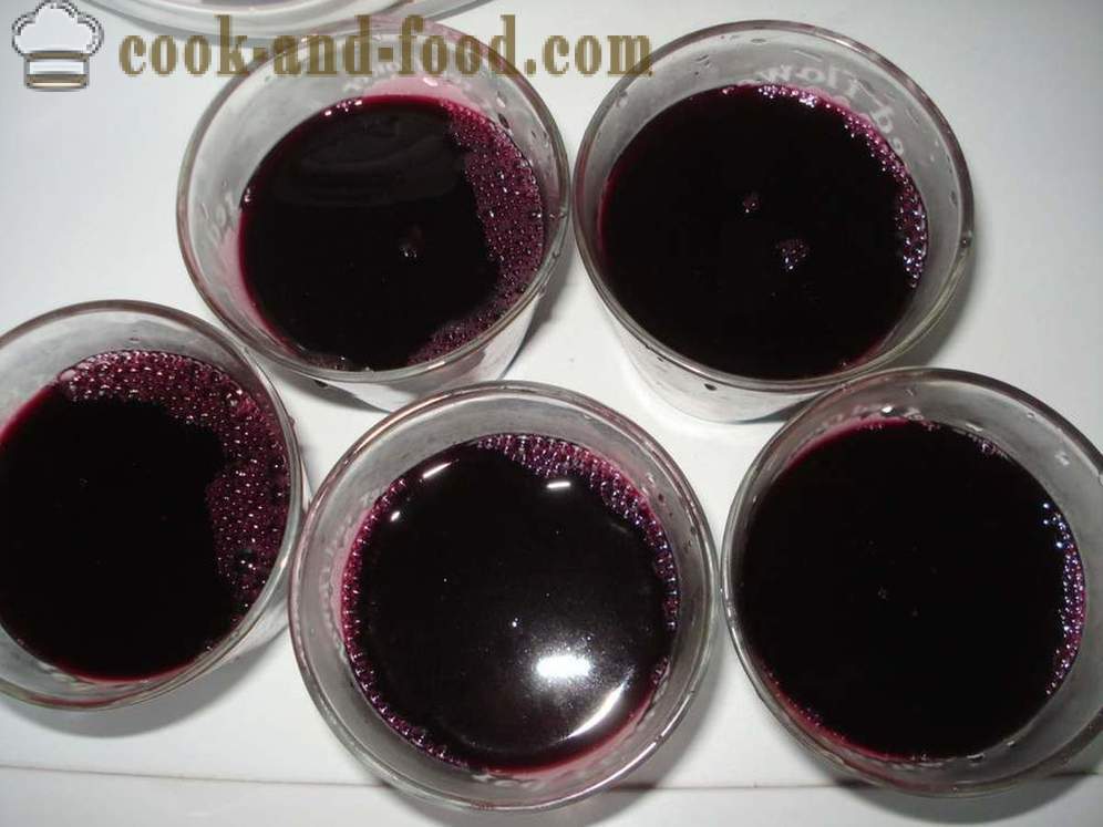 Druiven gelei met gelatine - hoe gelei te maken van druiven thuis, stap voor stap recept foto's
