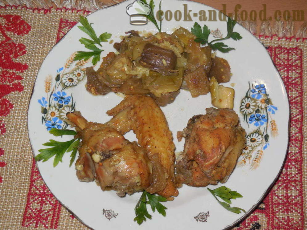 Gestoofde kip in de pan in de oven in zijn eigen sap - hoe kip bakken in de pot met groenten, een stap voor stap recept foto's