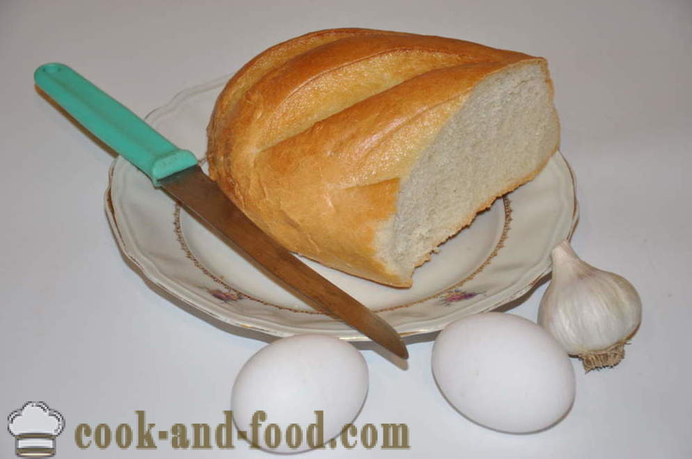 Ongebruikelijke eieren in het brood in de pan - hoe je een ongewone eieren te maken, stap voor stap recept foto's