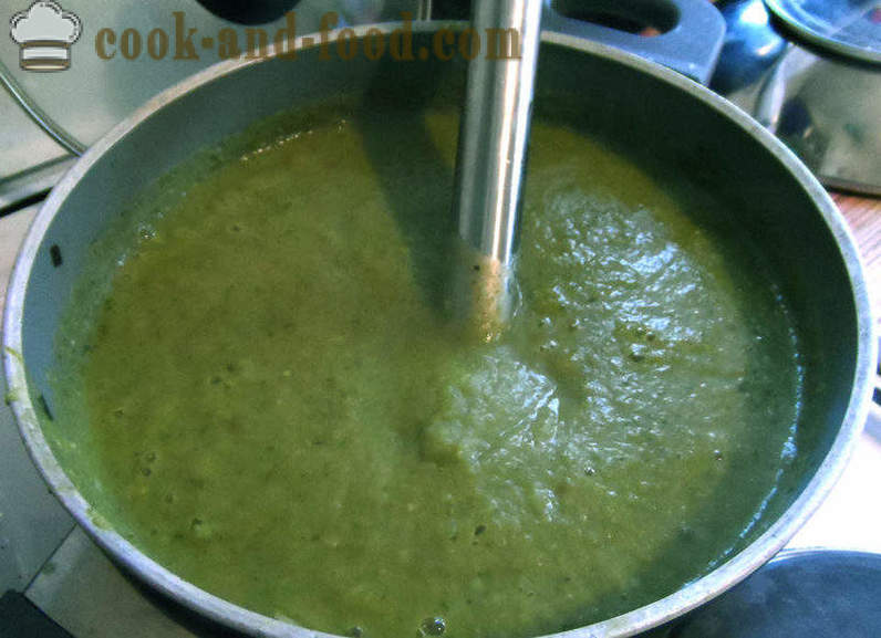 Groentesoep - hoe soep van groene groenten, een stap voor stap recept foto's te koken