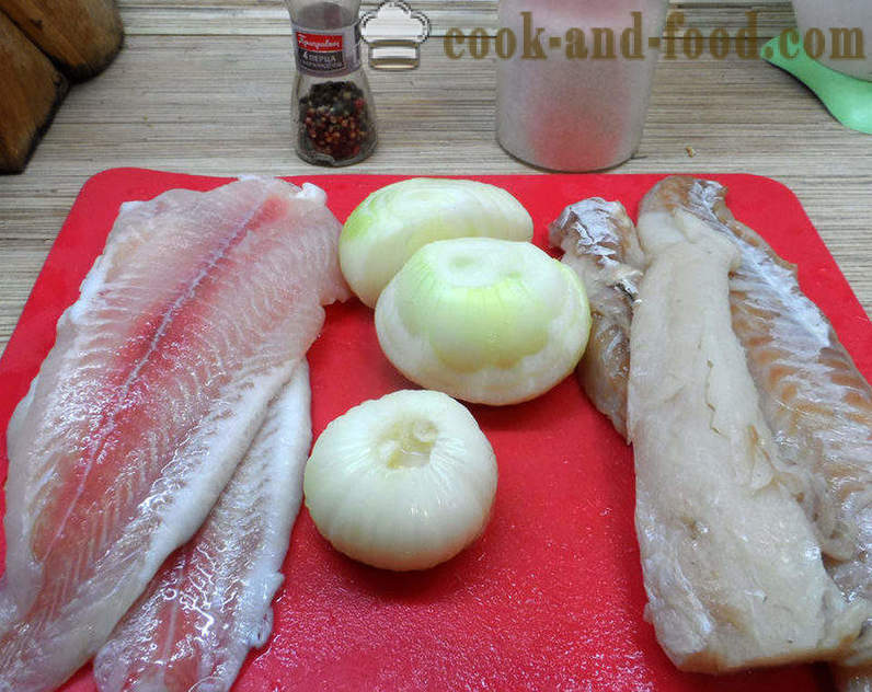Taart met vis uit gistdeeg in de oven - hoe je een taart met vis, stap voor stap recept foto's te koken
