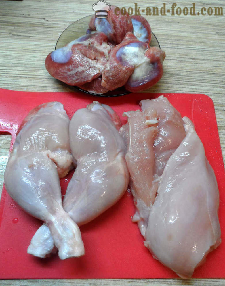 Chicken ham in multivarka - hoe je een kip ham thuis te maken, stap voor stap recept foto's