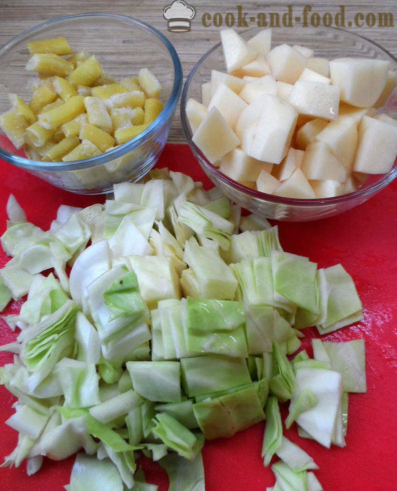 Bietensoep, borsch - hoe soep puree van diverse groenten, een stap voor stap recept foto's te koken