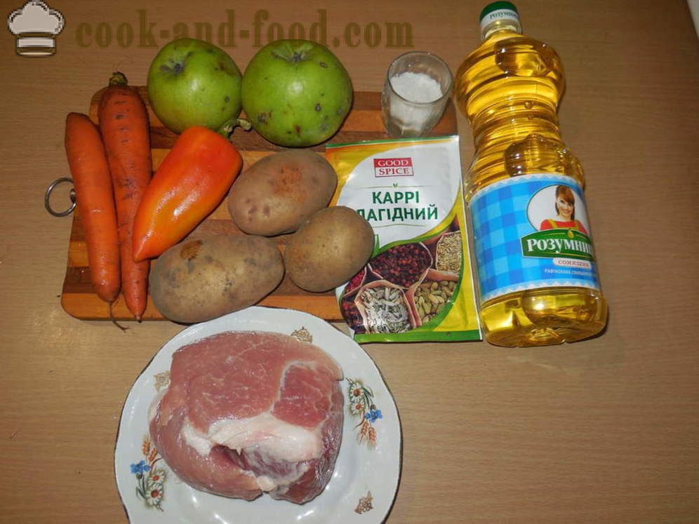Stoofvlees met vlees en aardappelen - hoe je een stoofvlees koken in de oven, met een stap voor stap recept foto's