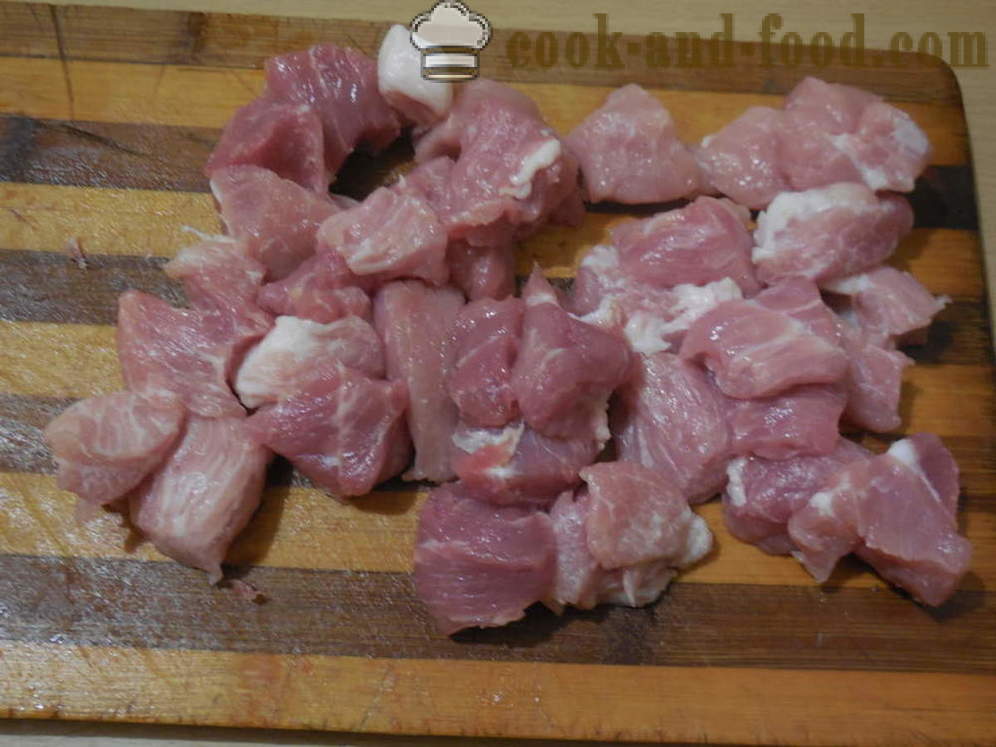 Stoofvlees met vlees en aardappelen - hoe je een stoofvlees koken in de oven, met een stap voor stap recept foto's