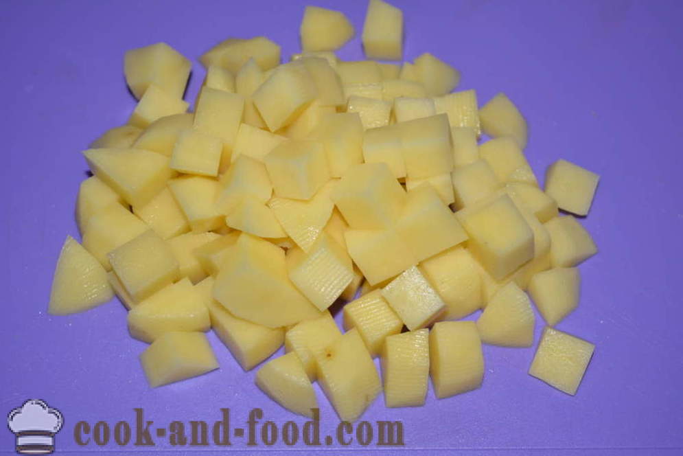 Kaas soep met gesmolten kaas, pasta en worst - hoe kaas soep koken met verwerkte kaas, een stap voor stap recept foto's