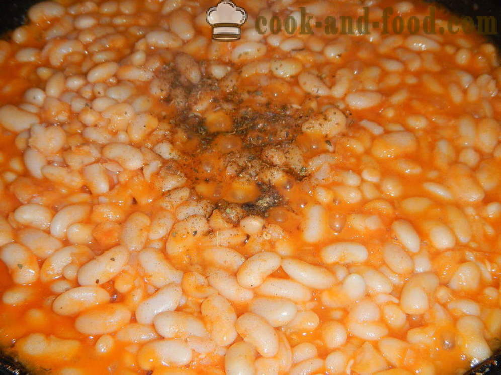 Lobio of gebakken bonen in tomatensaus - hoe om te koken lobio van bonen, een stap voor stap recept foto's