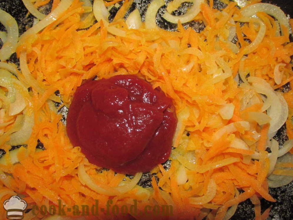 Gevulde paprika met vlees en champignons - hoe gevulde paprika's, een stap voor stap recept foto's te koken