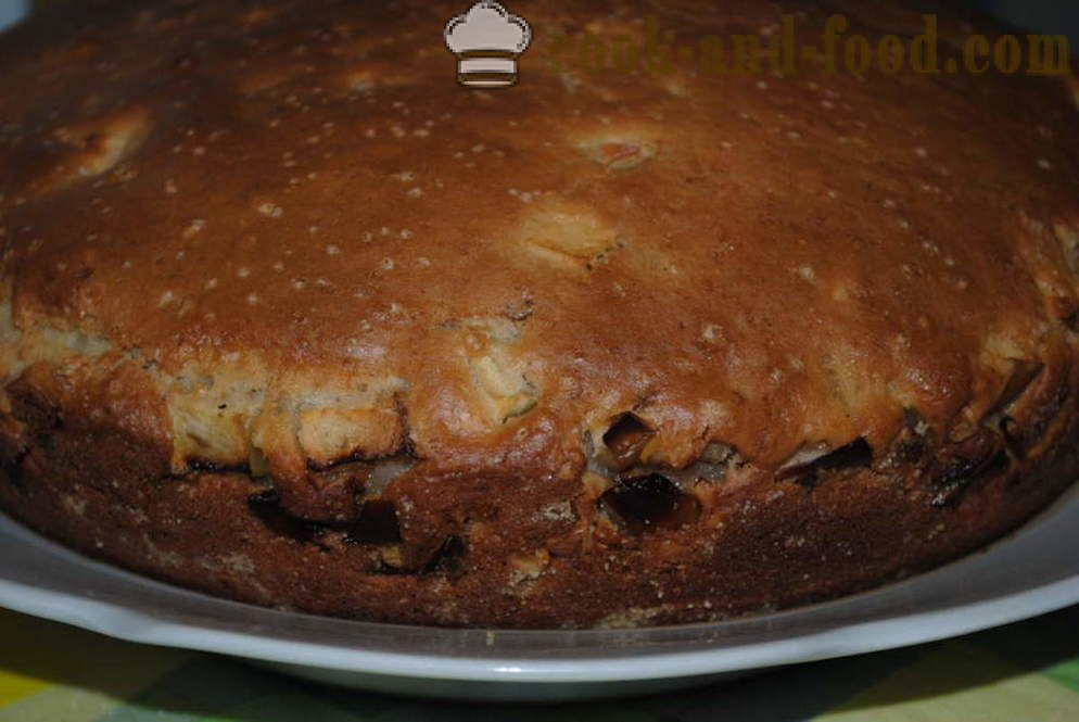 Gingerbread Cake op kefir met appels en noten - hoe je een taart met kefir, een stap voor stap recept foto's te koken