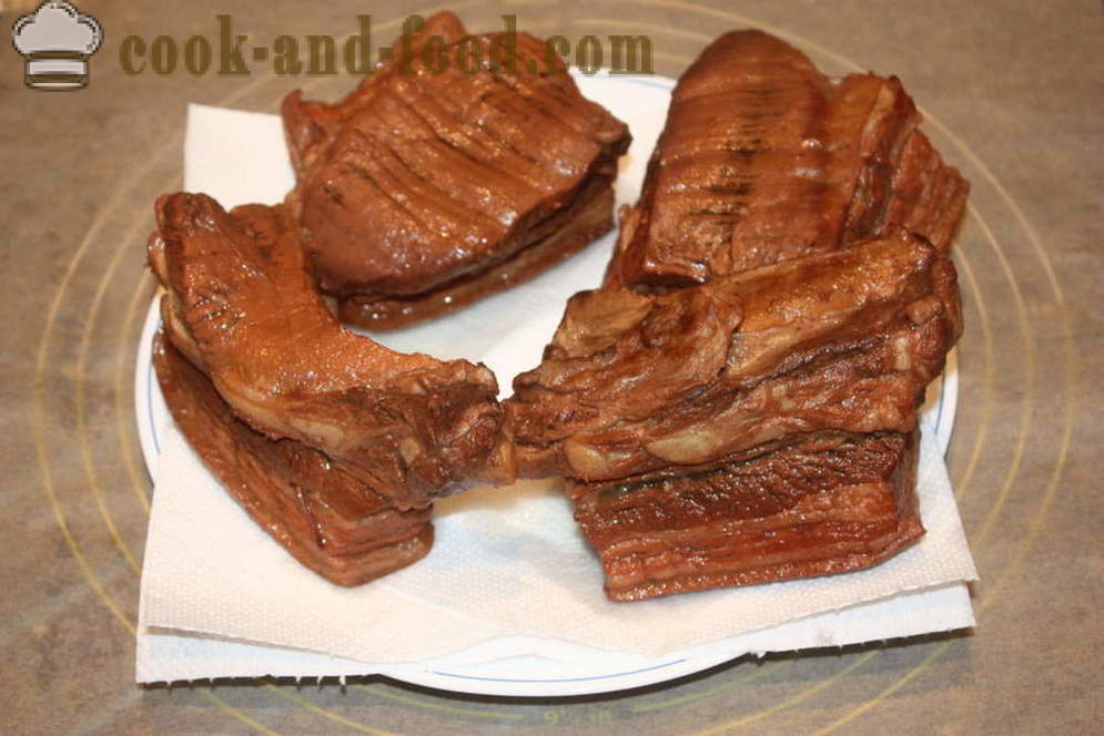 Bacon in uihuiden - hoe spek koken in uihuiden, een stap voor stap recept foto's