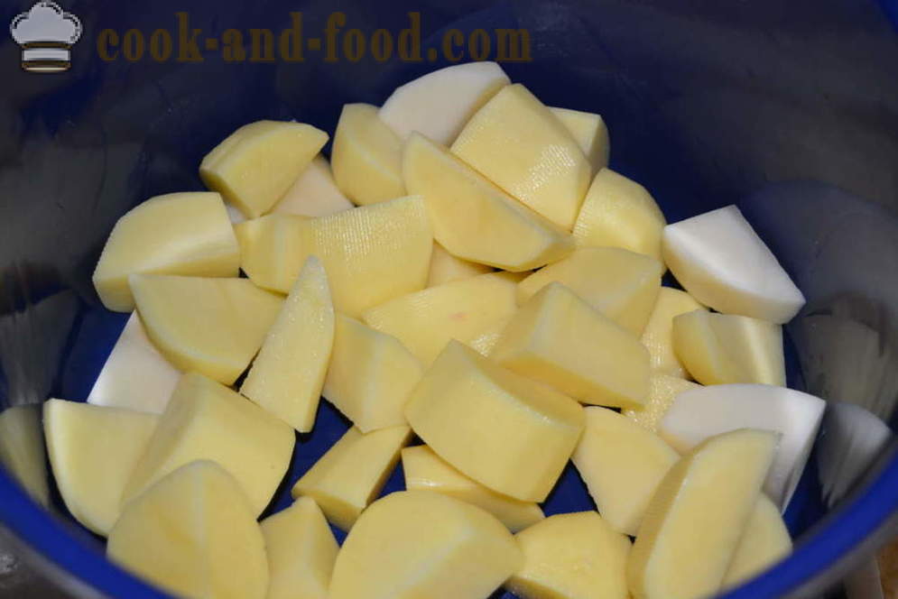 Aardappelpuree met melk en boter zonder klonten - hoe je een heerlijke aardappelpuree te koken, een stap voor stap recept foto's