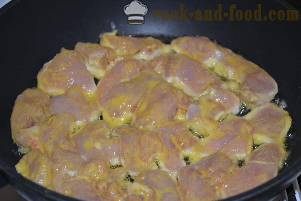 Heerlijke kipfilet gebakken in een pan - hoe je een sappige kipfilet in een pan, een stap voor stap recept foto's te koken