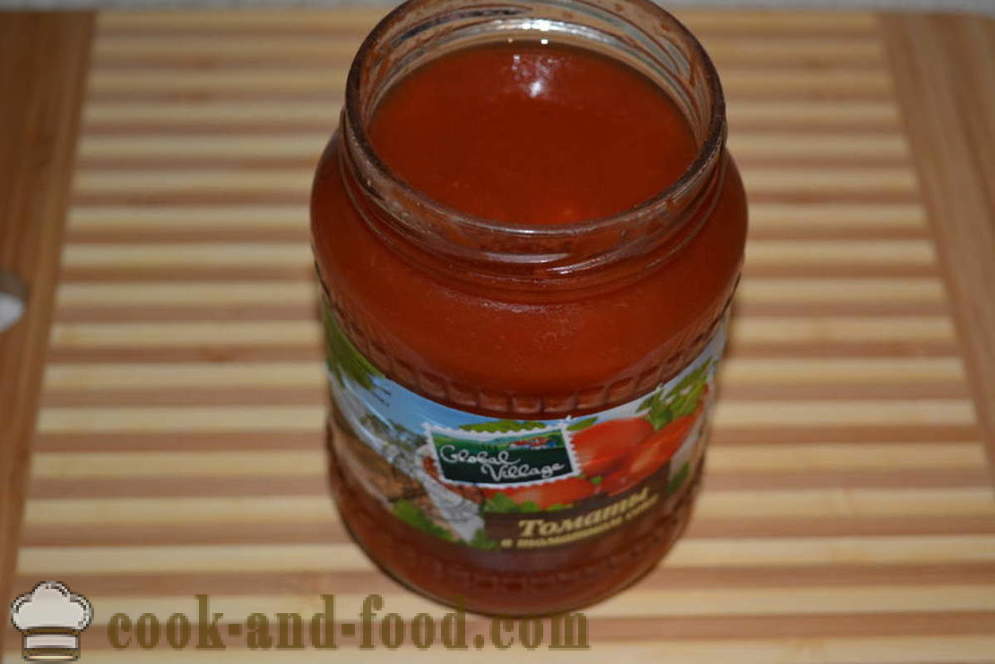 Tomatensoep met balletjes - hoe je tomatensoep met balletjes koken, met een stap voor stap recept foto's