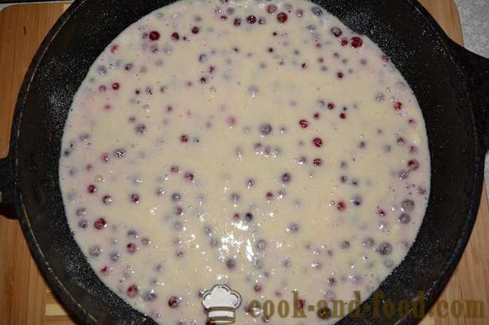 Manna op yoghurt met bessen cranberries, gebakken zonder meel in de oven - hoe yoghurt te bereiden met manna in de oven, met een stap voor stap recept foto's