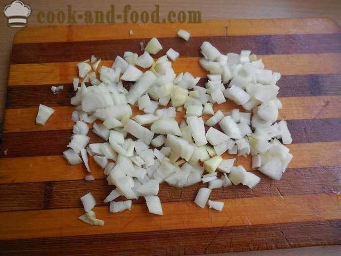 Aubergine gestoofd in zure room met knoflook en champignons - hoe om te koken aubergine gestoofd met zure room, een stap voor stap recept foto's