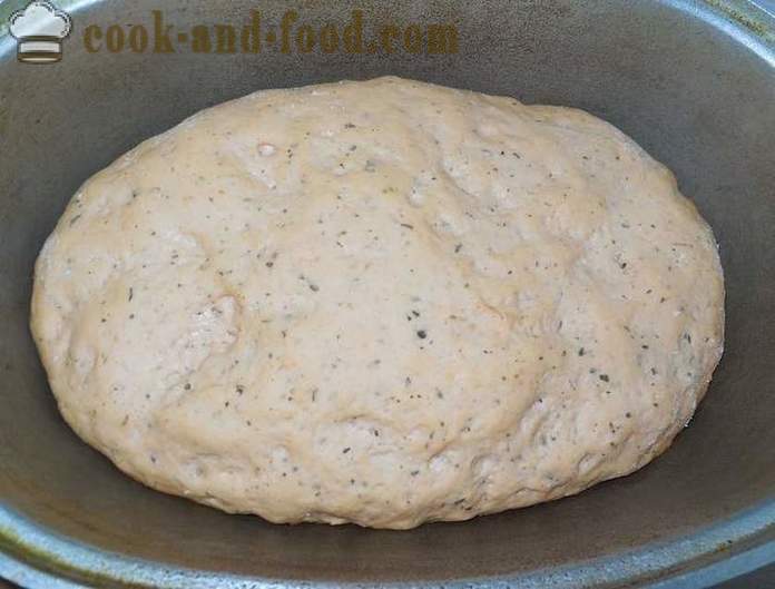 Zelfgemaakte Italiaans brood met tomaat - hoe om brood te maken thuis, stap voor stap recept voor zelfgebakken brood met foto's