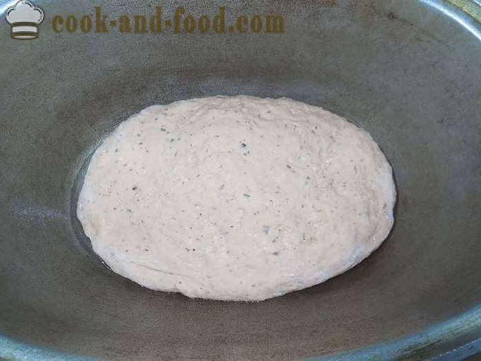 Zelfgemaakte Italiaans brood met tomaat - hoe om brood te maken thuis, stap voor stap recept voor zelfgebakken brood met foto's