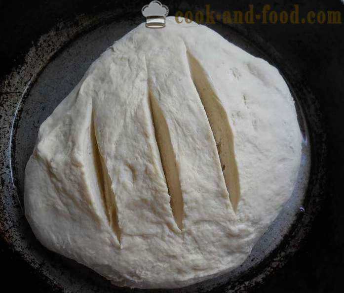 Hoe om brood, mosterd thuis bakken - heerlijke zelfgebakken brood in de oven - een stap voor stap recept foto's