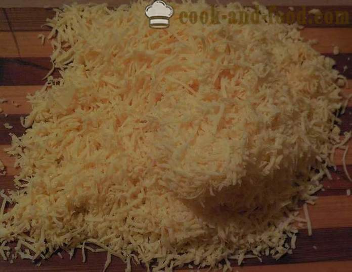 Gezouten crackers met kaas in de oven - hoe kaaskoekjes maken, recept met foto