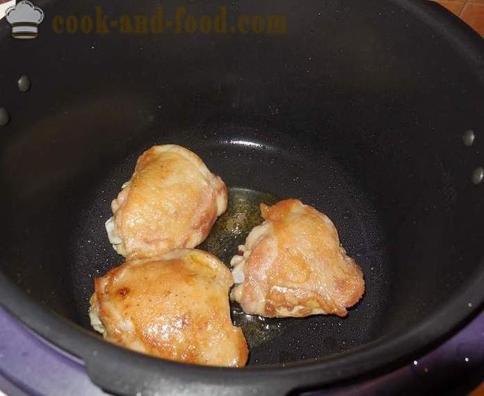 Kippendijen in multivarka in zoetzure saus - recept met foto's hoe je de saus te koken met kip in multivarka