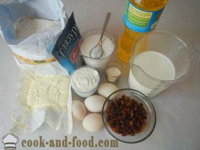 Eenvoudige en heerlijke Pasen met rozijnen in de melk - een stap voor stap recept met foto's hoe om te bakken Pascha thuis