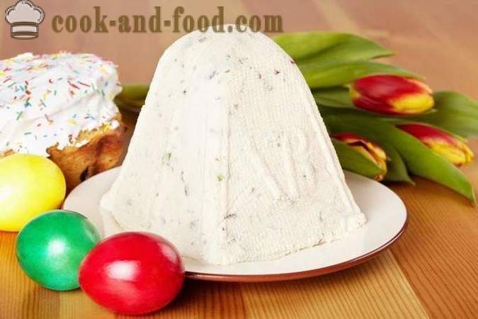 Pasen royal wrongel (brew) - Een eenvoudige home recept voor Pasen kaas met rozijnen, gekonfijte vruchten
