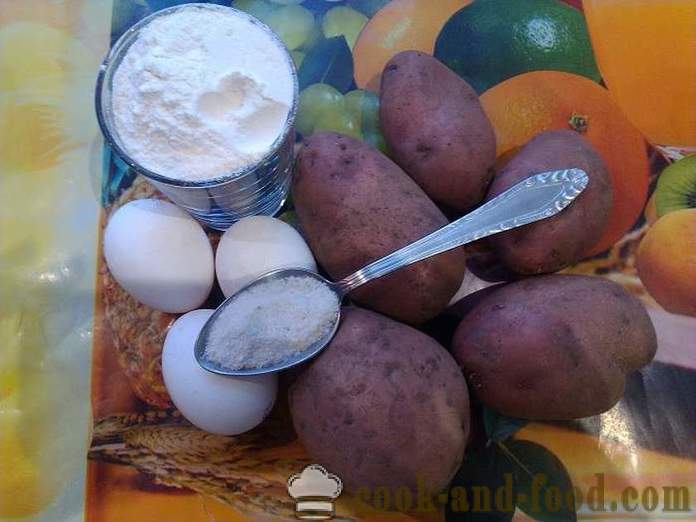 Heerlijke aardappel pannenkoeken, aardappel pannenkoeken uit aardappelen of aardappel pannenkoeken - hoe pannenkoeken, eenvoudige stap voor stap recept met foto's koken.