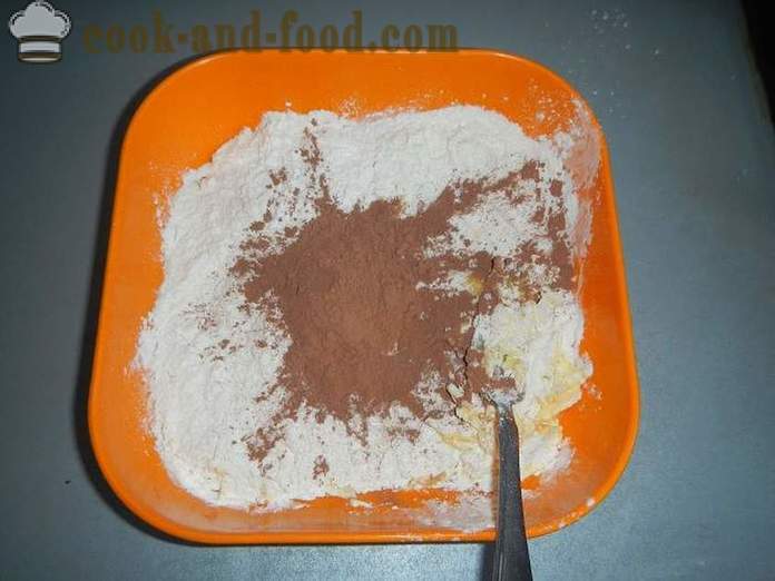 Chocolade cheesecake Giraffe - hoe je een cake, stap voor stap recept foto's te koken