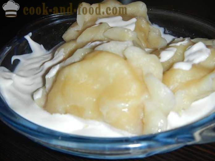 Heerlijke dumplings met aardappelen en zure room. stap voor stap recept met foto's - Hoe de dumplings met aardappelen koken.