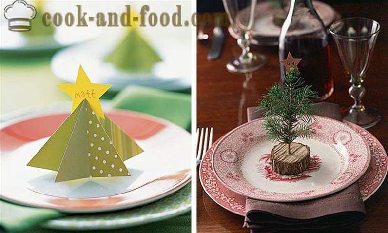 New Year's decoratie van de tafel, hoe de tafel Kerstmis versieren voor 2015 Schapen (met foto's).