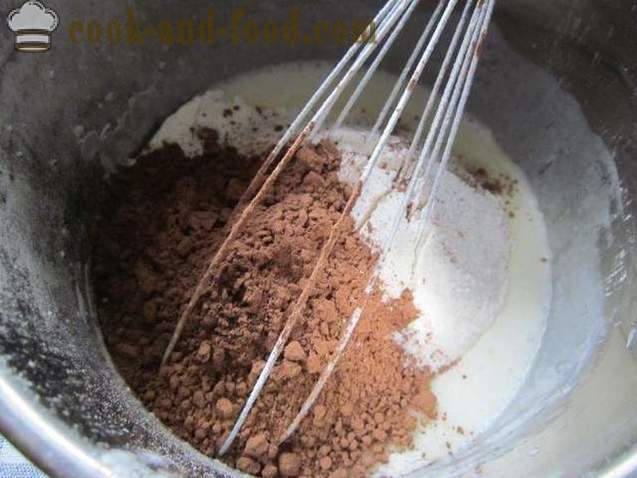 Chocolade biscuit met kefir, een eenvoudig recept - hoe je een taart te maken met kefir zonder eieren (recept foto's)