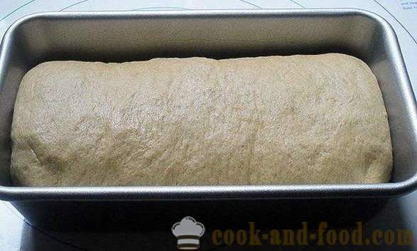 Brood zonder gist en gisten yoghurt, gebakken in de oven - tarwe - rogge, zelfgemaakte eenvoudig recept met een foto
