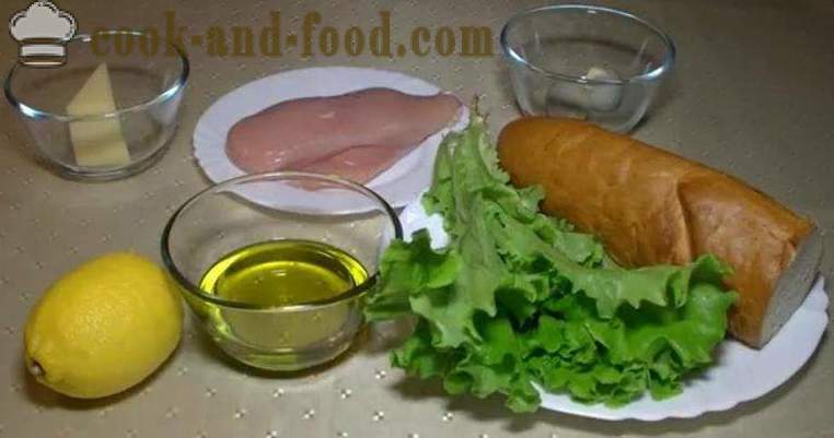 Caesar salade met croutons - een klassieke recept met foto's en video. Hoe wordt Caesar salade en salade dressing te bereiden