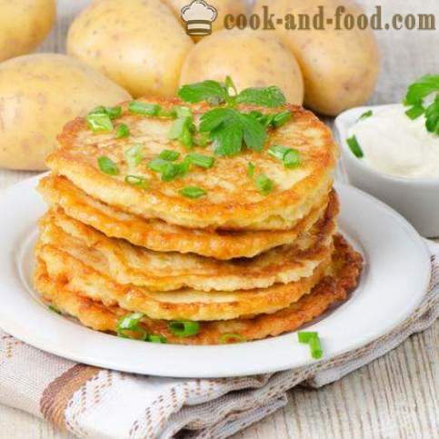 Wit-Russisch keuken: pannenkoeken gemaakt van aardappelen - video recepten thuis