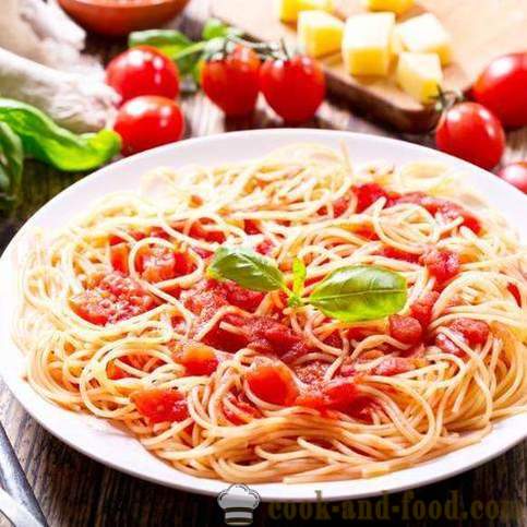 Recept voor spaghetti met tomaten en kaas
