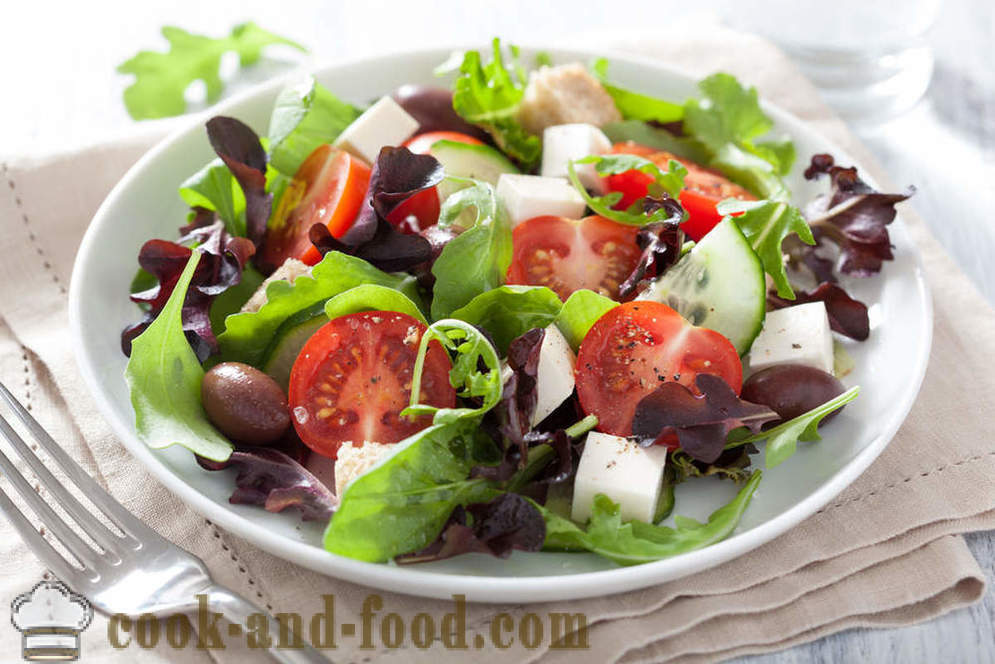 Plantaardige salades dieet om gewicht te verliezen - video recepten thuis