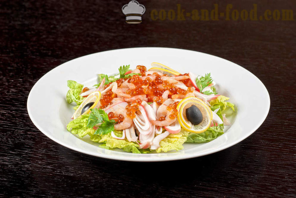 Recepten salade van inktvis «Labbra del sirena»