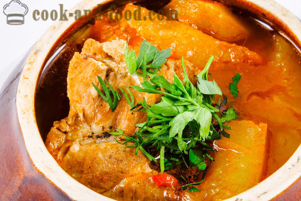 Georgische keuken: chakhokhbili Chicken - video recepten thuis