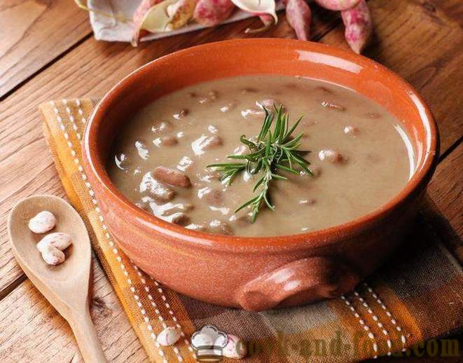 Recept voorbereiding puree soep bean - video recepten thuis