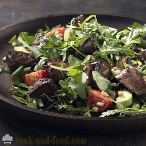 Recept voor Warme salade met kippenlever - video recepten thuis