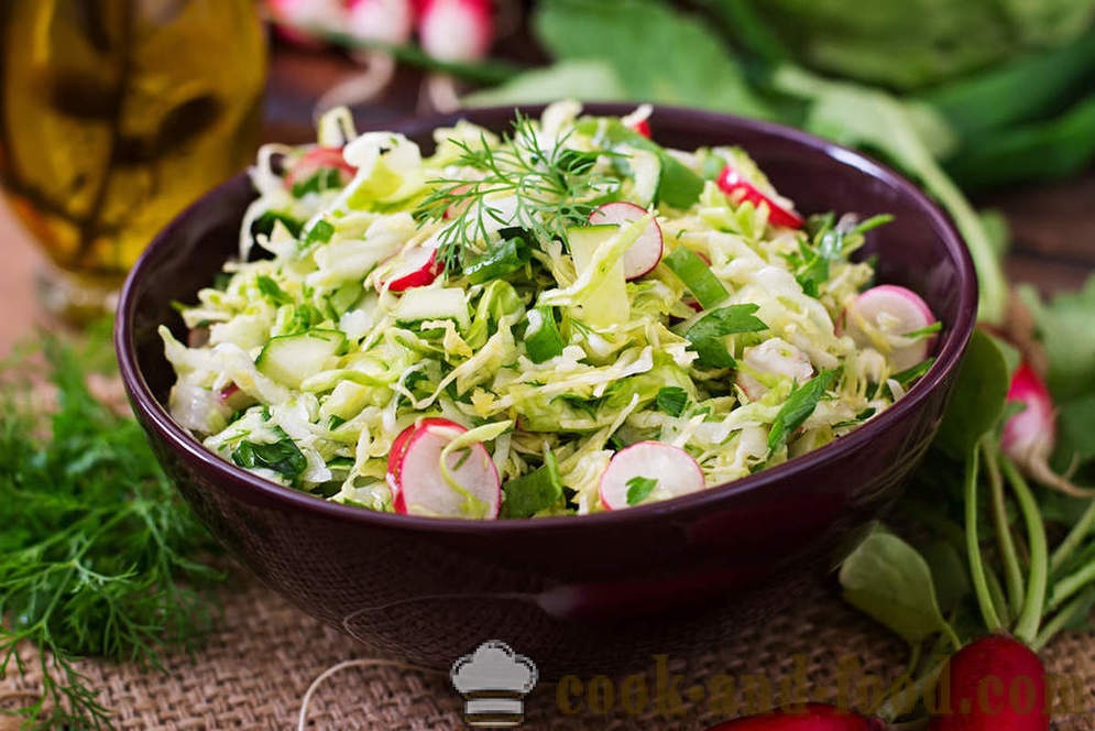 Zomerse salade van verse groenten: 4 recept