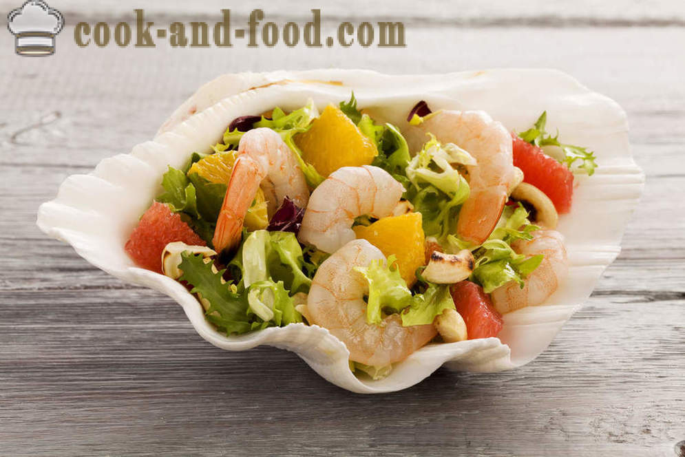 Recept: Vitamine salade met groenten, garnalen en zeevruchten